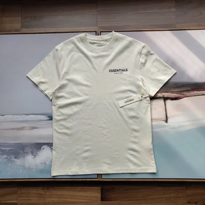 Футболка Fear Of God Essentials "Beige" фото № 3