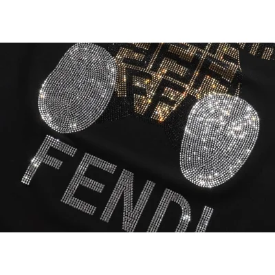 Футболка Fendi Rhinestones Bear "Black" фото № 8