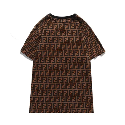 Футболка Fendi FF Logo "Brown" фото № 2