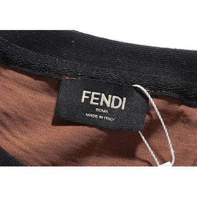 Футболка Fendi FF Logo "Brown" фото № 3