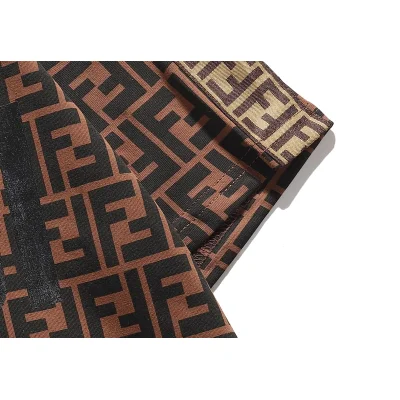 Футболка Fendi FF Logo "Brown" фото № 7