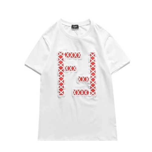 Футболка Fendi Red Big Logo "White"