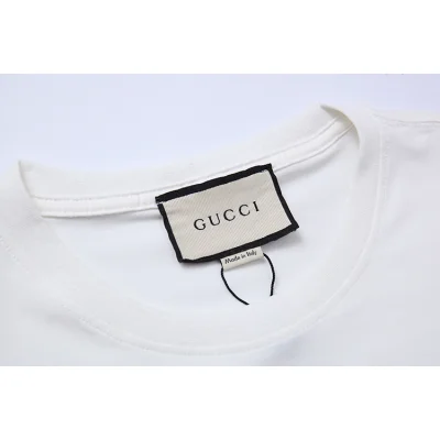 Футболка Gucci Gold Logo "White" фото № 2