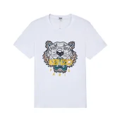 Футболка Kenzo Yellow Embroidery Brand "White"