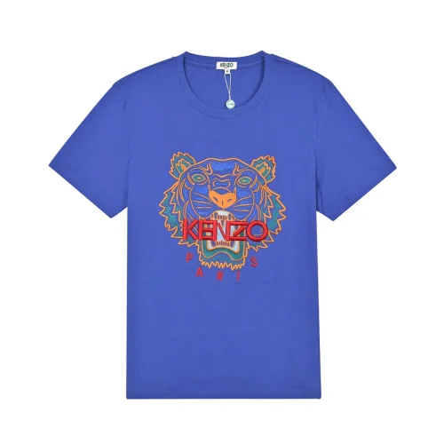 Футболка Kenzo Embroidery Brand "Blue"
