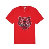 Футболка Kenzo Black Embroidery Brand "Red"