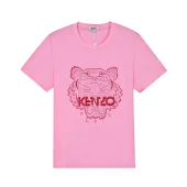 Футболка Kenzo Red Embroidery Brand "Pink"