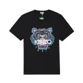 Футболка Kenzo White Embroidery Brand "Black"
