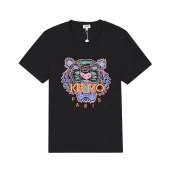 Футболка Kenzo Orange Embroidery Brand "Black"