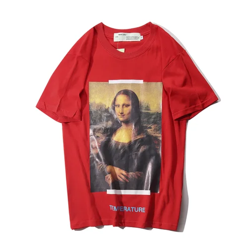 Футболка Off White Mona Lisa "Red/Temperature"