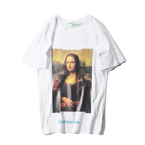 Футболка Off White Mona Lisa "White/Temperature"