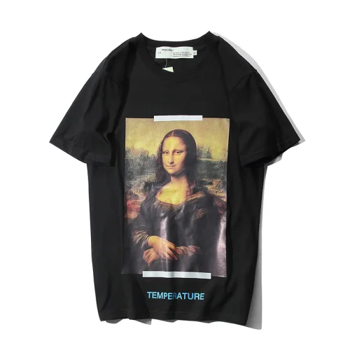 Футболка Off White Mona Lisa "Black/Temperature"