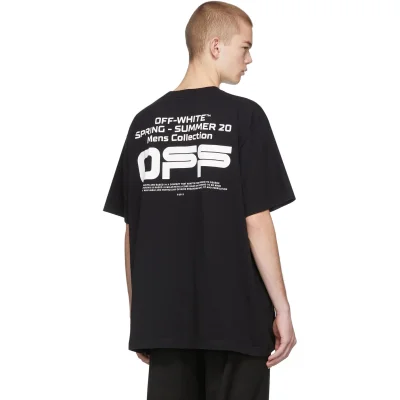 Футболка Off White Spring Summer 20 "Black" фото № 3