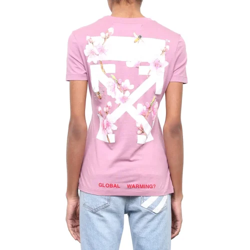 Футболка OFF WHITE GLOBAL WARMING "Pink"