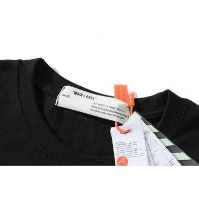 Футболка Off White White Logo "Black" фото № 4