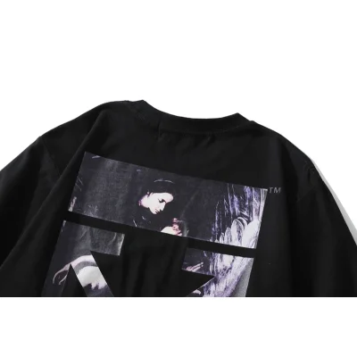 Футболка Off White White Logo "Black" фото № 5