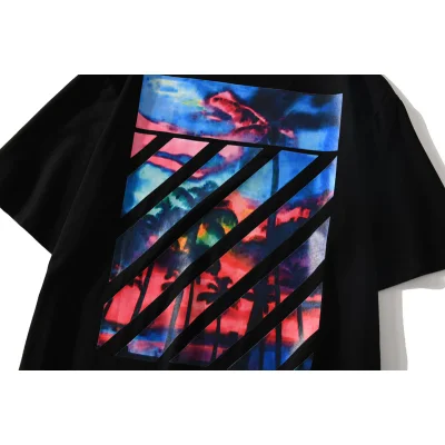 Футболка Off White Tropical "Black" фото № 4