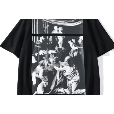 Футболка Off White Worship "Black" фото № 5