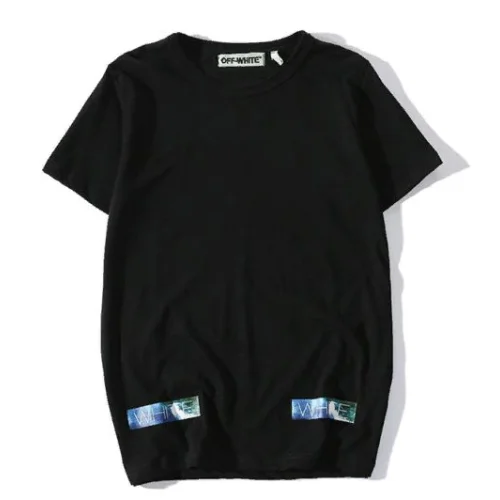Футболка OFF WHITE Striped Wave "Black"