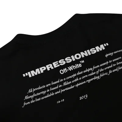 Футболка Off White Impressionism SS19 "Black" фото № 3