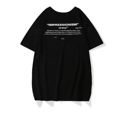 Футболка Off White Impressionism SS19 "Black" фото № 5