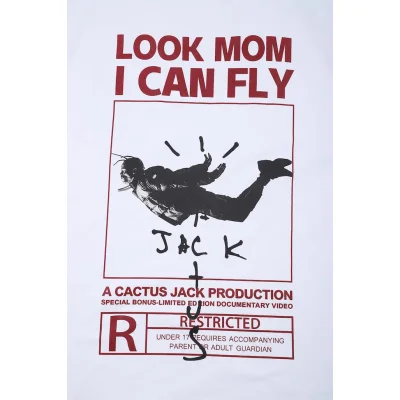 Футболка Oversize Travis Scott Look Mom "White" фото № 5