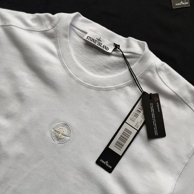 Футболка Stone Island Cross Star embroidery "White" фото № 3
