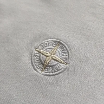 Футболка Stone Island Cross Star embroidery "White" фото № 6