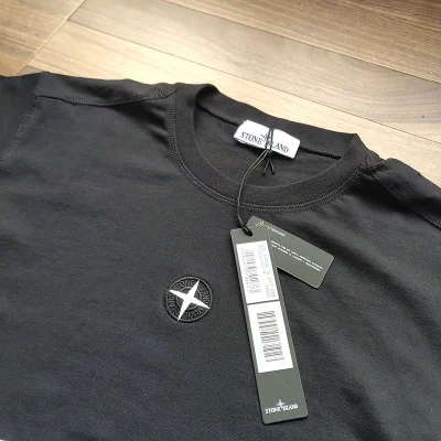 Футболка Stone Island Cross Star embroidery "Black" фото № 3