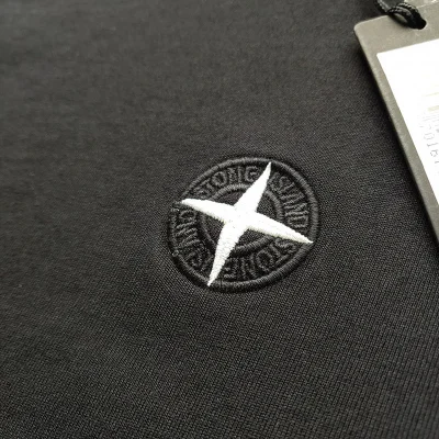 Футболка Stone Island Cross Star embroidery "Black" фото № 4