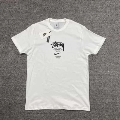 Футболка Stussy Embroidery Nike "White" фото № 2