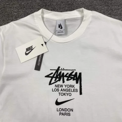 Футболка Stussy Embroidery Nike "White" фото № 4