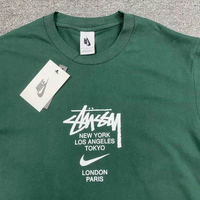 Футболка Stussy Embroidery Nike "Green" фото № 4