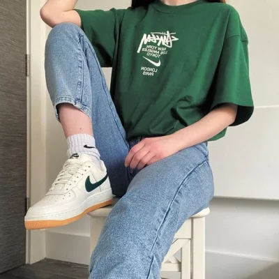 Футболка Stussy Embroidery Nike "Green" фото № 7