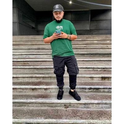 Футболка Stussy Embroidery Nike "Green" фото № 8