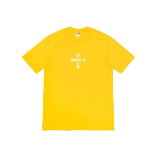 Футболка Supreme Cross Brand "Yellow"