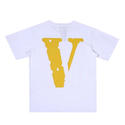 Футболка Vlone Logo "White Yellow" фото № 2