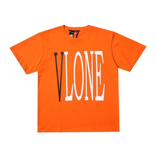 Футболка Vlone Logo "Orange/V Black"