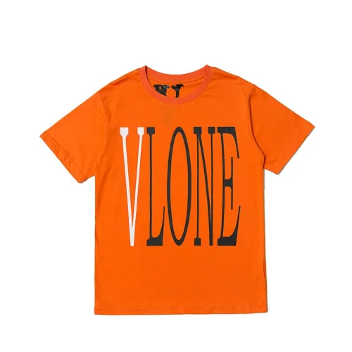 Футболка Vlone Logo "Orange/V White"