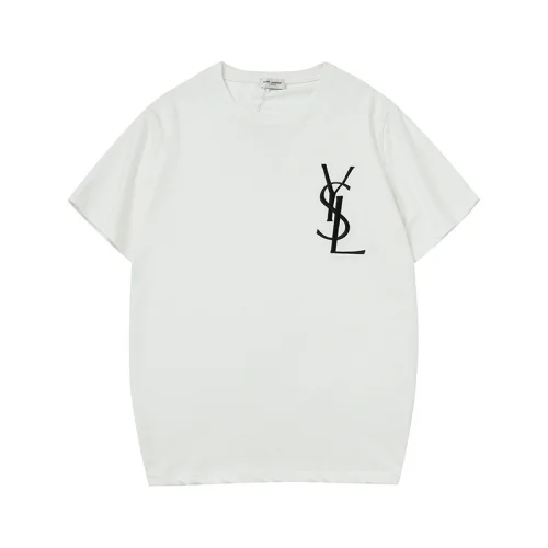 Футболка YSL Embroidery Logo "White"