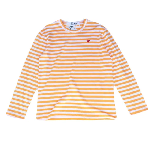 Лонгслив Comme des Garcons Play Small Heart "Yellow"