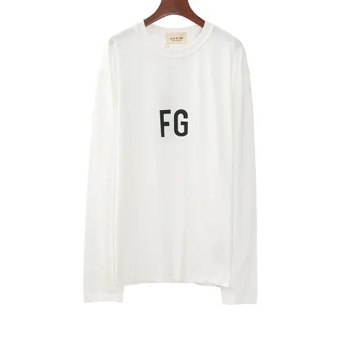Лонгслив Fear Of God Big FG "White"