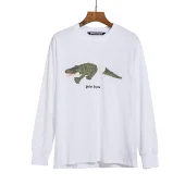 Лонгслив Palm Angels Docked Crocodile Print "White"