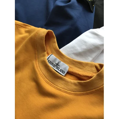 Лонгслив Stone Island badges "Yellow" фото № 3