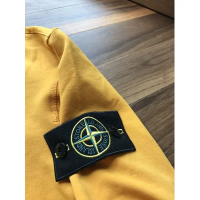 Лонгслив Stone Island badges "Yellow" фото № 5