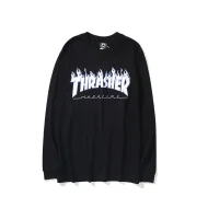 Лонгслив Thrasher Magazine White Fire "Black"