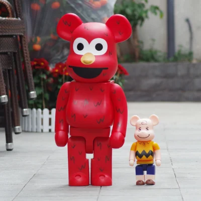 Игрушка BEARBRICK 1000% Cookie Monster "Red" фото № 3