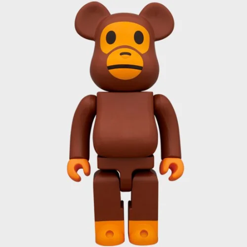Игрушка BEARBRICK 1000% Bape "Brown"