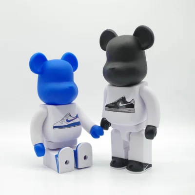 Игрушка BEARBRICK 400% Lunar Force 1 "White/Black" фото № 5