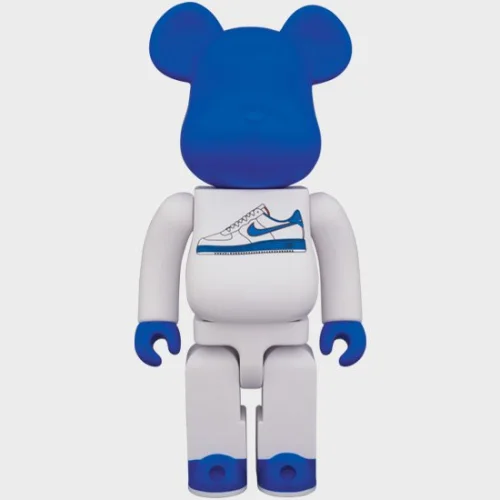 Игрушка BEARBRICK 400% Lunar Force 1 "White/Blue"